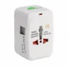 All-in-One-Universal-Adapter für internationale Stecker, 2 USB-Anschlüsse, Weltreise-Wechselstrom-Ladegerät-Adapter, AU-US-UK-EU-Konverter