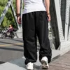 Plus la taille Hiphop pantalons de survêtement hommes Casual Harem Joggers lâche Baggy large jambe pantalon Streetwear pantalons de survêtement vêtements a6TI #