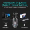 Möss highend trådlös musspelare för bärbar dator dubbelläge Mause RGB Light Rechargable BluetoothCompatible Gaming Mouse for Computer