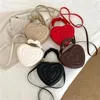 Malas RBS1 Moda Amor Coração Forma Ombro Pequenas Bolsas Designer Crossbody Sacos Para Mulheres Sólidas