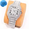 Hop Jewelry Custom Luxury 925 Sterling Silver Iced Out VVS Moissanite Orologi meccanici automatici da uomo