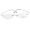 -brand Silhouette Titanium Rimless Optical Glasses Frame No Screw Prescription Eyeglasses with Bax Free Shipping