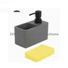 Liquid Soap Dispenser Modern Kitchen Accessories Set Hand Pump Bottle Brushes Holds And Stores Sponges Scrubbers Drop Delivery Dhlns