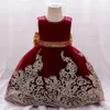 Summer Girl Fairy Dress Retro Style Childrens Performance Birthday Party Dresses for Flower 26 år 240320