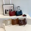 Femmes élégant sous les bras sac couleur unie en cuir aisselles bandoulière sacs à bandoulière élégant dame pochette fourre-tout sac à main YFA2128