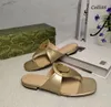 2024 Zapatillas planas para mujer 100% nuevo estilo chanclas sandalias cuadradas planas Moda todo lindo zapatos con clip Playa G letra marca diseño zapatillas de alta calidad