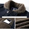 winter Men's Jackets Cmere Casual Cott Fleece Bomber Jacket High Quality Fi Warm Coats Brand Plus veet Clothing r8Hm#