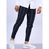 Pantalones casuales a cuadros de los nuevos hombres Pantalones de traje cómodos y elegantes Pantalones para trabajadores de oficina Busin Social Daily Wear Pantalones lápiz t5d4 #