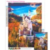 Stich Frankfurt Cochem Neuschwanstein Hohenzollern Landschaft Diamant Malerei Deutsches Schloss Landschaft Cross Stitch Stickstiele Home Decor