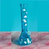 Bangs d'eau en verre Beaker Dab Rigs narguilés tuyaux de fumée en verre en verre accessoire de cigarette perc avec bol de 14 mm