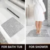 Mats 53*53cm Square Nonslip Bathroom Mat PVC Shower Carpet with Suction Cup Dainage Holes Kids Bathroom AntiSlip Bathtub Mat