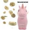 Cajas Toddmomy Rainbow Unicorn Piggy Bank Girls Resin Unicorn Piggy Bank Toy Kid Money Bank Banks Banks Unicornio Regalos