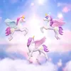 Micro Landscape Creative Fantasy Pegasus Unicorn Model Figurin Miniature Cake Decoration Car Knickknack