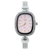 Живая мода Diamond Inlaid Digital Women Watch, Steel Mesh Belt, Milan Belt Quartz Watch