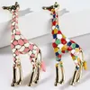 Broschen Emaille Giraffe Für Frauen Niedliche Tier Brosche Pin Modeschmuck Farbe Geschenk Kinder Exquisite Broschen