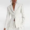 Costumes pour femmes SuperAen 2024 mode industrie lourde taille haute mince rayure Blazer veste manteau pour les femmes