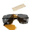 2024 fashion Designer Männer Klassische Attitude 0259U Metall Quadratischen Rahmen Beliebte Retro Avantgarde Outdoor Uv 400 Schutz Sonnenbrille