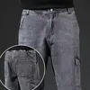 Jeans larghi Uomo Blu Jeans strappati neri Hip hop Streetwear Harem Pantaloni alla caviglia in denim Pantaloni elastici in vita Pantaloni casual Harajuku L7uK #