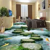 壁紙の石のパスノンスリップ防水性の自己粘着寝室3Dフロアタイルカスタムホームバスルームの壁紙Papel de Pared