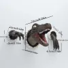 Sculpturen 3D Hars Dinosaurus Hoofd Gebroken Wandmontage Barstende Hangende Sculptuur Imitatie Dieren Raptor Klauwen Standbeeld Kamer Thuis Kunst Decor