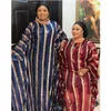 Roupas étnicas Vestidos Africanos para Mulheres Lantejoulas Tradicional Solto Boubou Dashiki Vestido Muçulmano Dubai Abaya Vestido de Festa de Noite Kaftan