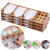 Stitch Diamond Painting Diy Wood Bray Organisateur Multiboat Polder Percage Plateau de rangement Diamond Paindre Kits de forage Accessoires Craft