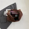 Kordelzug Herbst Und Winter Vintage Damen Tasche Große Kapazität Wildleder Schulter Einfarbig Einfache Casual Pendler Retro Handtaschen