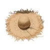 5 Styles halm sommarhatt för kvinnor sol hattar strand kepsar sombreros breda brim strand sida keps floppy kvinnlig raffia tjej kepsar 240410