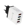 Nowy USB Szybka ładowarka telefonu komórkowego Adapter 4 Port USB Kolorowa ładowarka Podróże Ładowarka Indukcyjna- dla kolorowej ładowarki USB