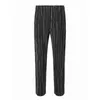 miyake Pleated High Waist Striped Pants Printed Elastic Straight Sleeve Men's Casual Pants Fi Men Clothing Streetwear m3cK#