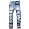 Fi Street Style Ripped Skinny Jeans Hommes Vintage w Solide Denim Pantalon Hommes Casual Slim Fit Crayon Denim Pantalon vente chaude L3FI #