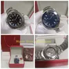 3 Color Cal 8900 With Original Box Men's Watch Mens Planet Blue Dial Ceramic Bezel 43 5mm 600M Stainless Steel Bracelet Trans306l