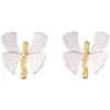 Stud 925 Sterling Sier Tempérament frais Papillon Boucles d'oreilles Femme Rétro Niche Haut de gamme Compact Mode Tendance Bijoux Drop Livraison Otx0Y