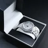 Montre de moissanite pour hommes, testeur de diamant personnalisé, marque de mode, couleur D glacée VVS, nouvelle collection