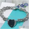 Corrente de alta qualidade clássico pulseira designer jóias mulheres luxo design bangle pulseiras tag para homens mulher coração inspirado retorno amor otnma
