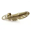 Candle Holders Scandinavian Style Metal Leaf Holder Wall Decoration Elegant Gold Hanging Pendant Home Party Favors