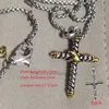 Women Chain Punk Gothic X For Cross Men Pendant Clavicle Designers Necklace Choker Necklaces Aesthetic Luxrury Jewelry Bijoux Party Gift