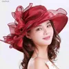 Chapeaux à larges bords Chapeaux de seau 1 nœud élégant chapeau pour femme été organique à large bord Protection solaire Kentucky Derby chapeau femmes église mariage plage chapeau de soleil C24326