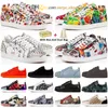 Luxury Mens Casual Shoes Womens Fashion Sneakers Designer Shoes Low Black White Cut Leather Splike Tripler Vintage Luxury Red Botts Trainers