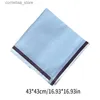 Mouchoirs à la mode poignée de poche hommes vérifiés Hankies 17x17 pouces grand pansement serviette de poche hautement absorbante Y240326