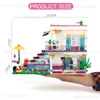 Block 760 stjärna stjärna Livis House Building Blocks Figur Modell Bricks Toys for Girls Children H1120 T240325