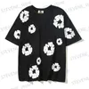 T-shirt da uomo Y2K Strtwear Full Kapok Foam Print Maglietta estiva in cotone per uomo e donna T-shirt corta Slve Ropa Hombre Oversize Top Ts T240328