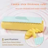 Bakningsverktyg 8st Abs Pastic Biscuit Cake Mold Cookie Tjocklek Mäter Tool Butter Ruler Tjockt bakverk