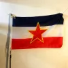 Accessoires drapeau de la yougoslavie avec cadeau bannière de passe-temps bannière d'impression numérique en Polyester 90x150cm