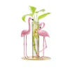 Films Flamingo Glas Decoratie Bloemen Vazen Hydrocultuur Plantencontainer Bloemstuk Creatieve Home Decor Tafelblad Ornament