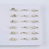 Pierścienie klastra hurtowa próbka przycisk Pearl Pierścień Kobiety biżuteria słodkowodna regulowana