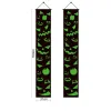 Accessories All Saints Day Decoration Halloween Eve Decor Ghost Bat Glow in The Dark Skull Banner Hallowmas Burgees Hanging Flag