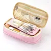 Cosmetic Bags Pocket Pen Pencil Case Fold Stationery Items Storage Bag Organizer For Travel Student School Make Up