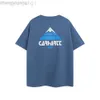 Designer Carharttt T-shirt Carharrt Kaharts Classic Snow Mountain Print Wip Hommes et femmes Lâche Col rond Polyvalent T-shirt à manches courtes Tendance