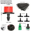 Kits 5m60m DRIP Irrigation System Plant Watering Set Watering Kits Verstelbare druppers voor irrigatie Micro Garden Watering System